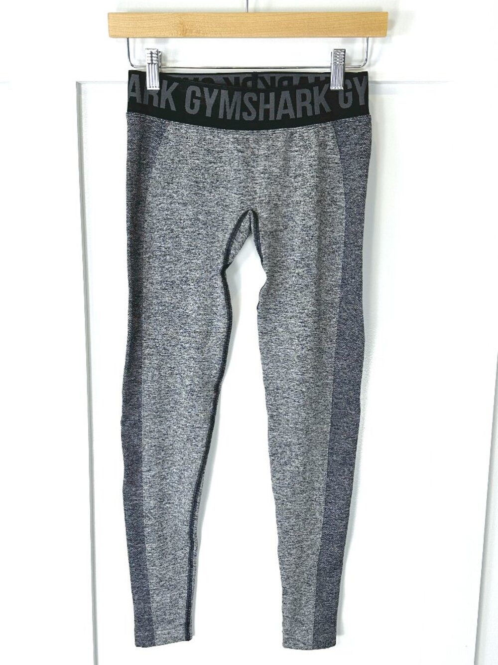 Gymshark Flex Low-rise Seamless Leggings Charcoal Marl Size Small Glute Contour